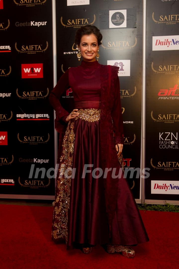 Dia Mirza at the red carpet of SAIFTA