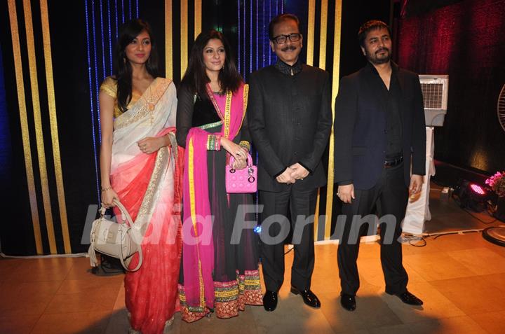 Subrata Roy, his family during the birthday celebrations