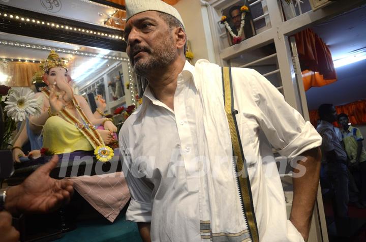 Nana Patekar at the Ganesh Chaturti celebrations