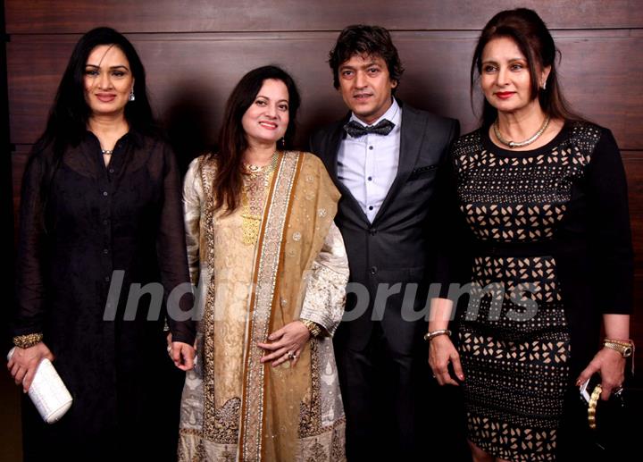 Padmini Kohlapure and Poonam Dhillon were seen at Adesh Shrivastava's Birthday Party