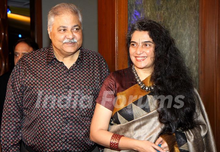 Satish Shah was seen at Adesh Shrivastava's Birthday Party