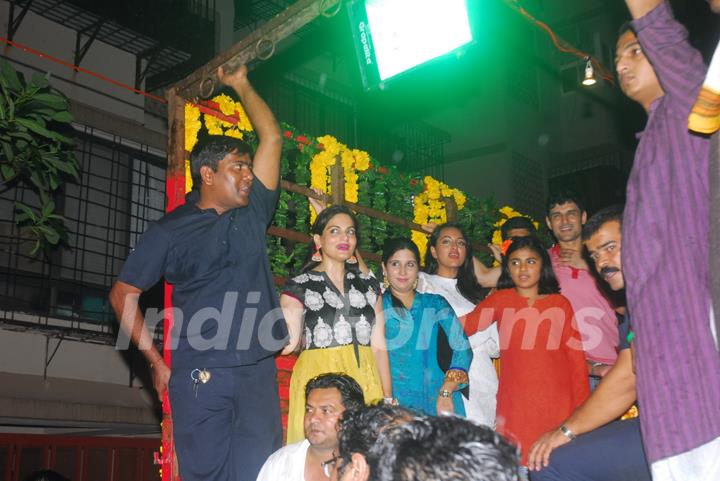 Salman Khan during Ganpati Visarjan