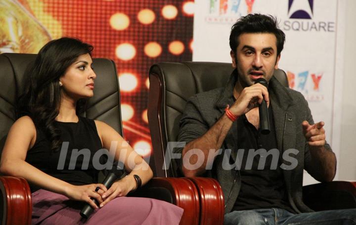 Pallavi Sharda and Ranbir Kapoor at the Promotion of Besharam