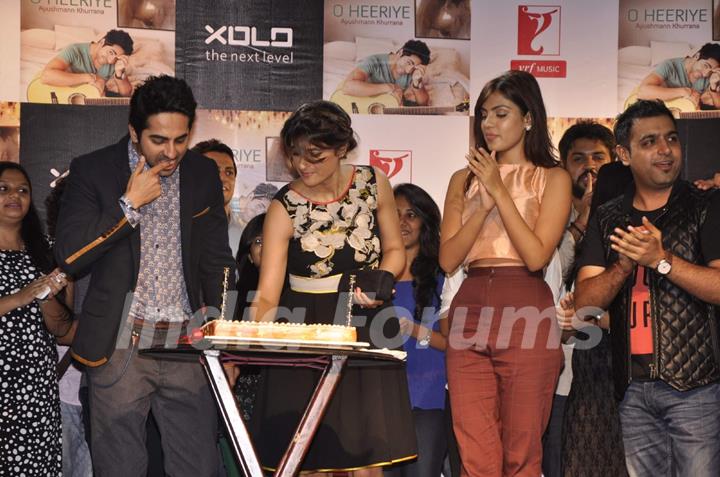 Ayushmann Khurrana launches his new music album - &quot;O Heeriye&quot;