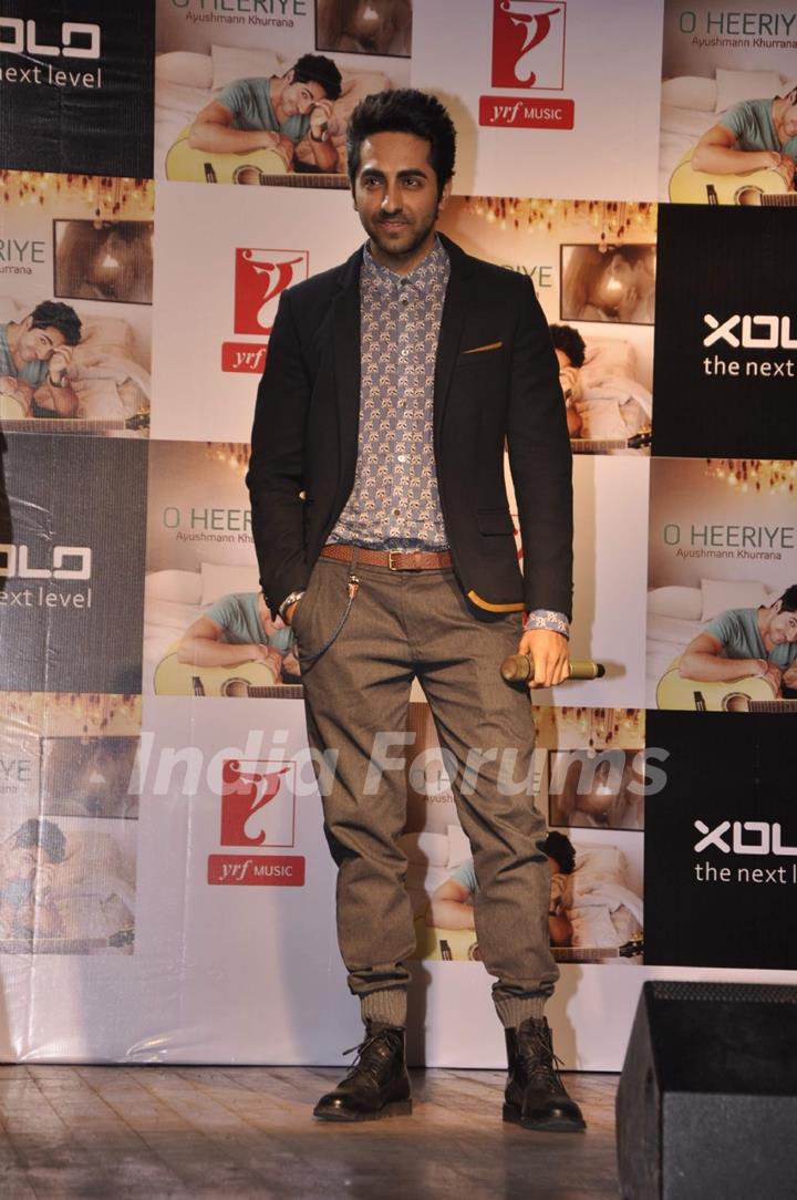 Ayushmann Khurrana launches his new music album - &quot;O Heeriye&quot;