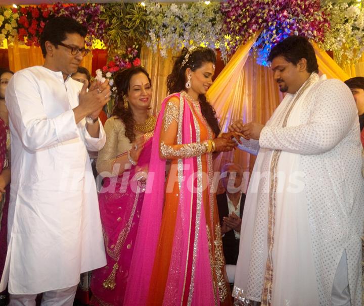 Rahul Thackeray & Aditi Redkar's engagement celebrations