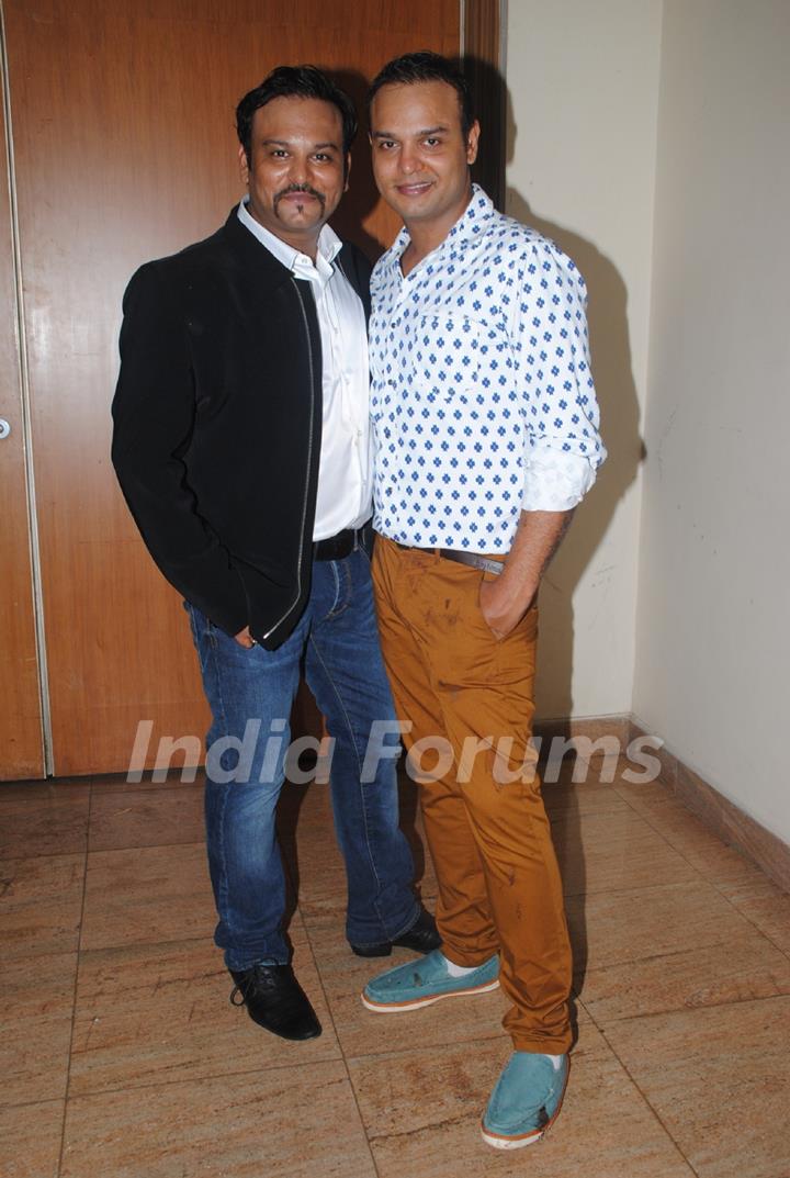 Producer Rahul Kumar Tewary and Siddharth Kumar Tewary at the 'Mahabharat' Launch Party