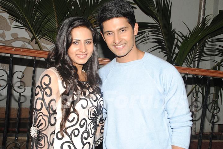 Sargun Mehta & Ravi Dubey at the 'Mahabharat' Launch Party