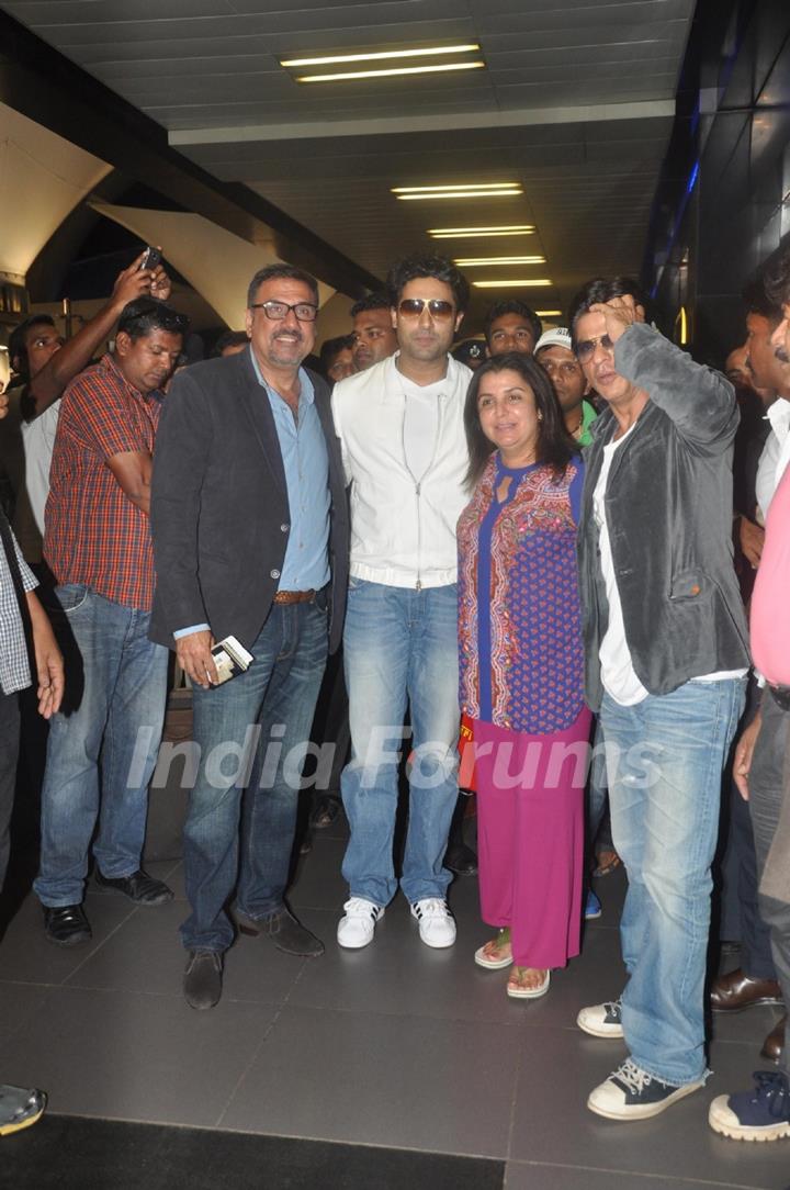 Happy New Year's Star Cast Back in Mumbai