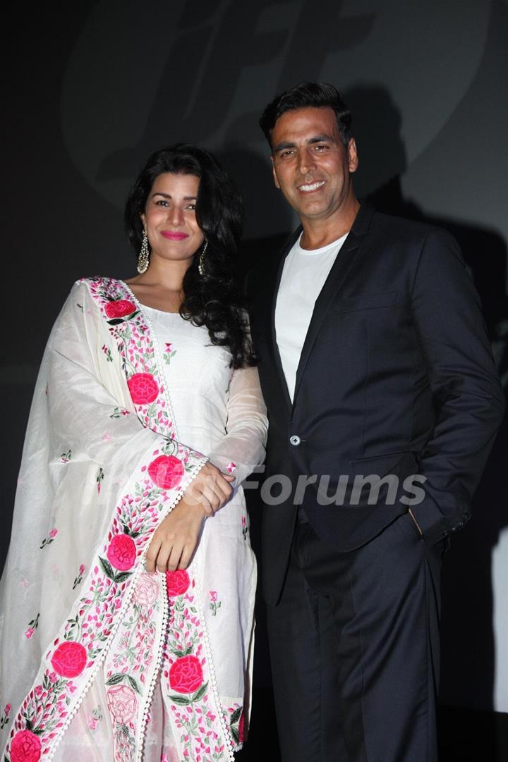 Nimrat Kaur and Akshay Kumar were seen at the Jagran Film Festival 2013