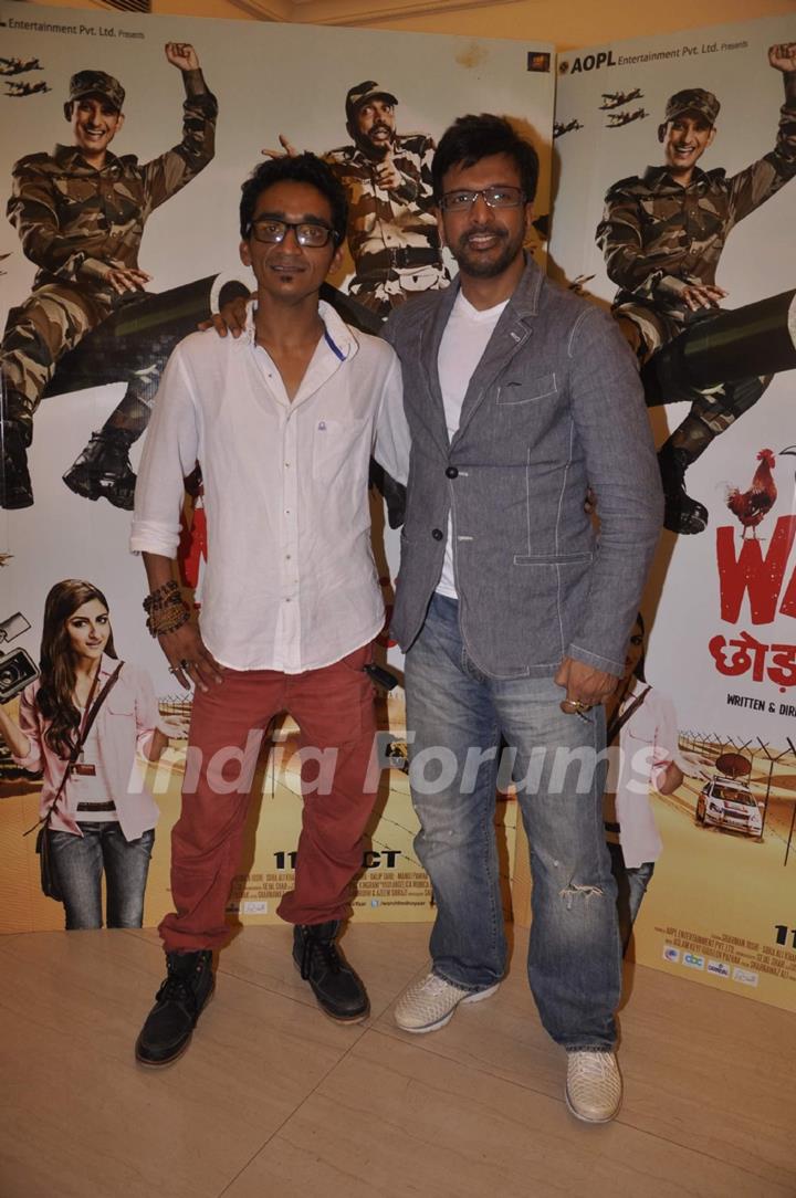 Faraz Hayeder and Javed Jaffery at the Press Conference of comedy film 'War Chhod Na Yaar'