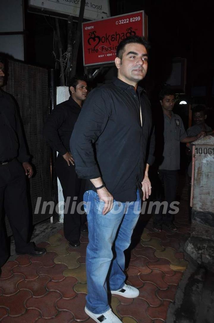 Arbaaz Khan was at Chunky Pandey's Birthday Bash