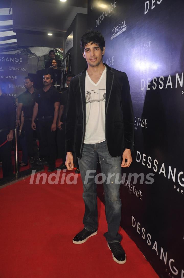 Sidharth Malhotra was at the Launch of Dessange International Salon & Spa