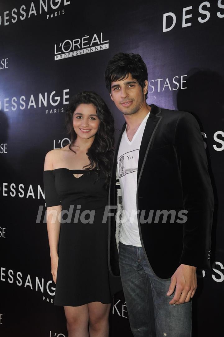 Alia Bhatt & Sidharth Malhotra were at the Launch of Dessange International Salon & Spa