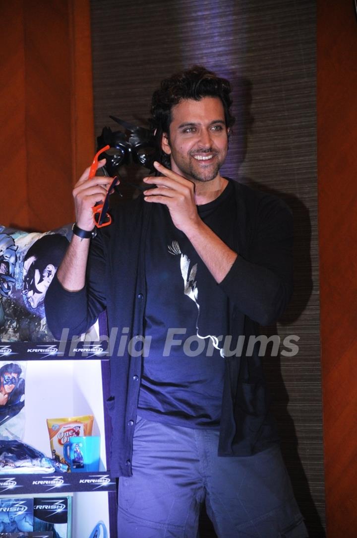 Hrithik Roshan launches the official Krrish 3 merchandise