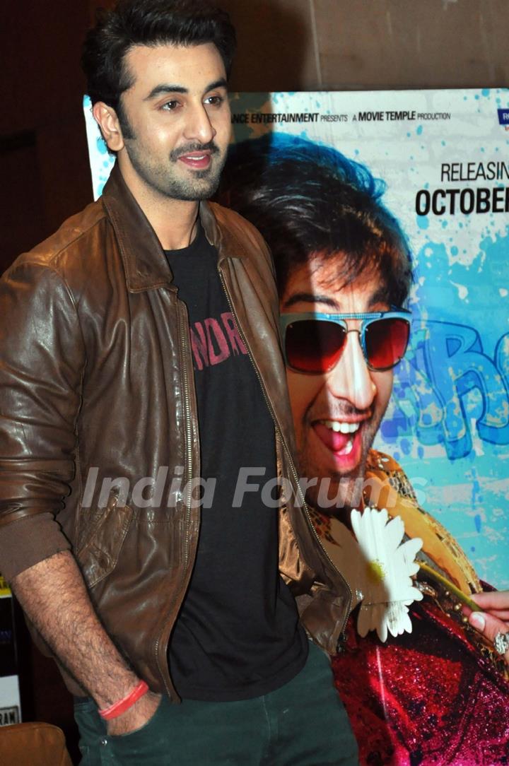 Ranbir Kapoor at a Press Conference to promote 'Besharam'