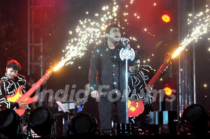 A R Rahman performs during the Concert -  'Rahman Ishq'