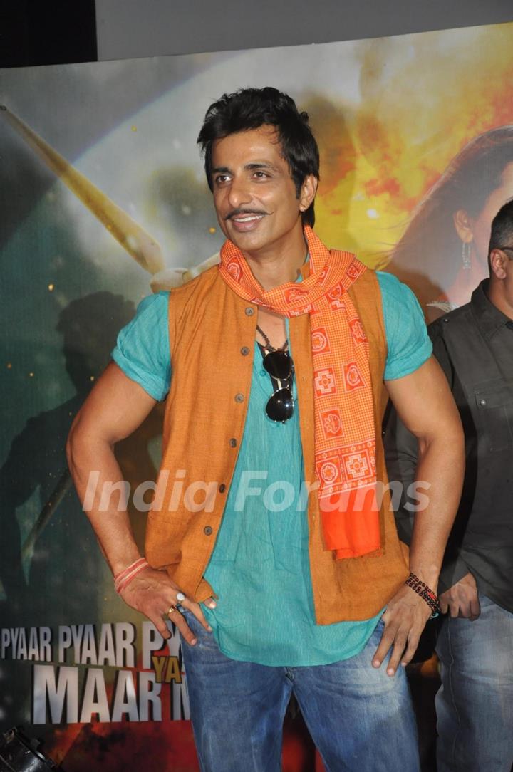 Sonu Sood at the theatrical trailer release of the film R...Rajkumar