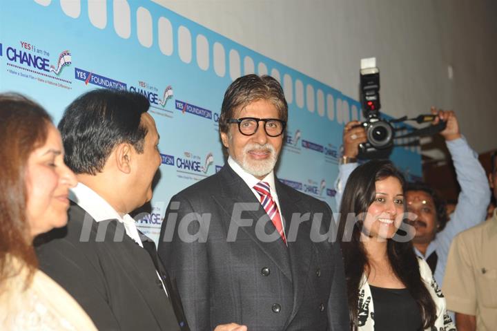 Amitabh Bachchan at the inauguration of 'Yes! I am the Change' Film Festival