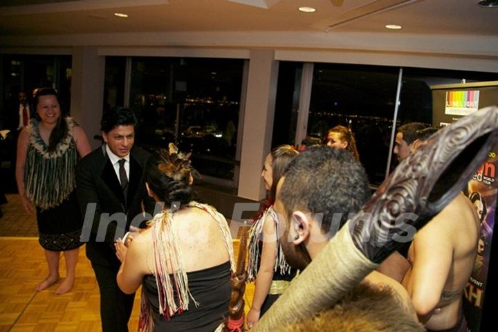 Shahrukh Khan given a traditional Maori welcome