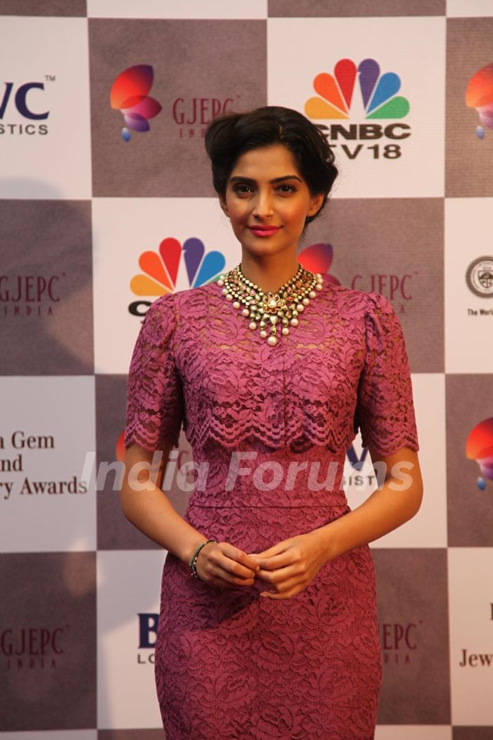 At GJEPC's 40th awards - Sonam Kapoor Brand Ambassador, GJEPC