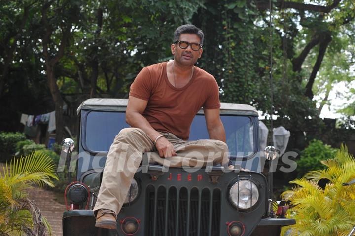 Suniel Shetty at the mahurat of the film 'Desi Kattey'