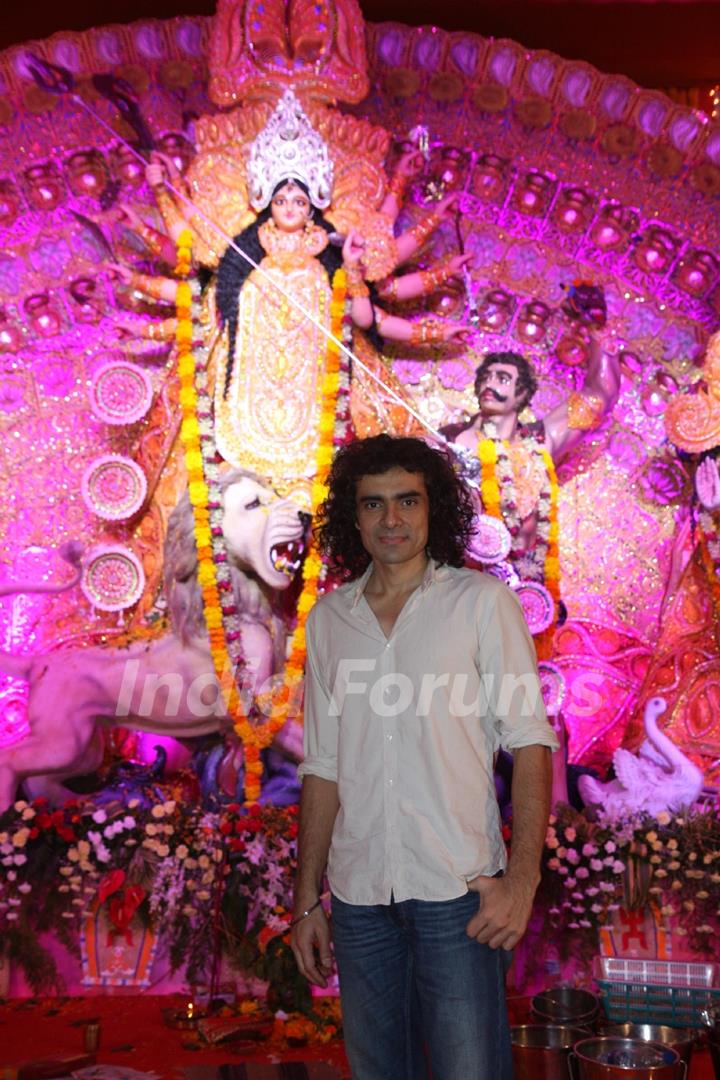 Imtiaz Ali at the Durga Pooja celebrations