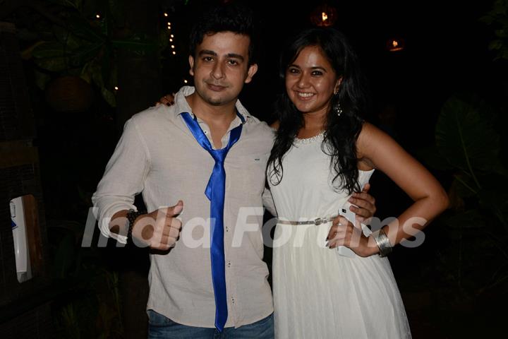 Akhlaque Khan and Roopal Tyagi at her Birthday Party