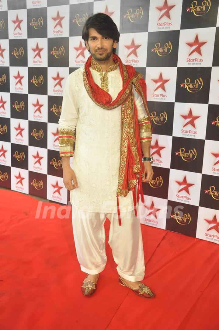 Rahul Sharma at the Star Plus Diwali TV show