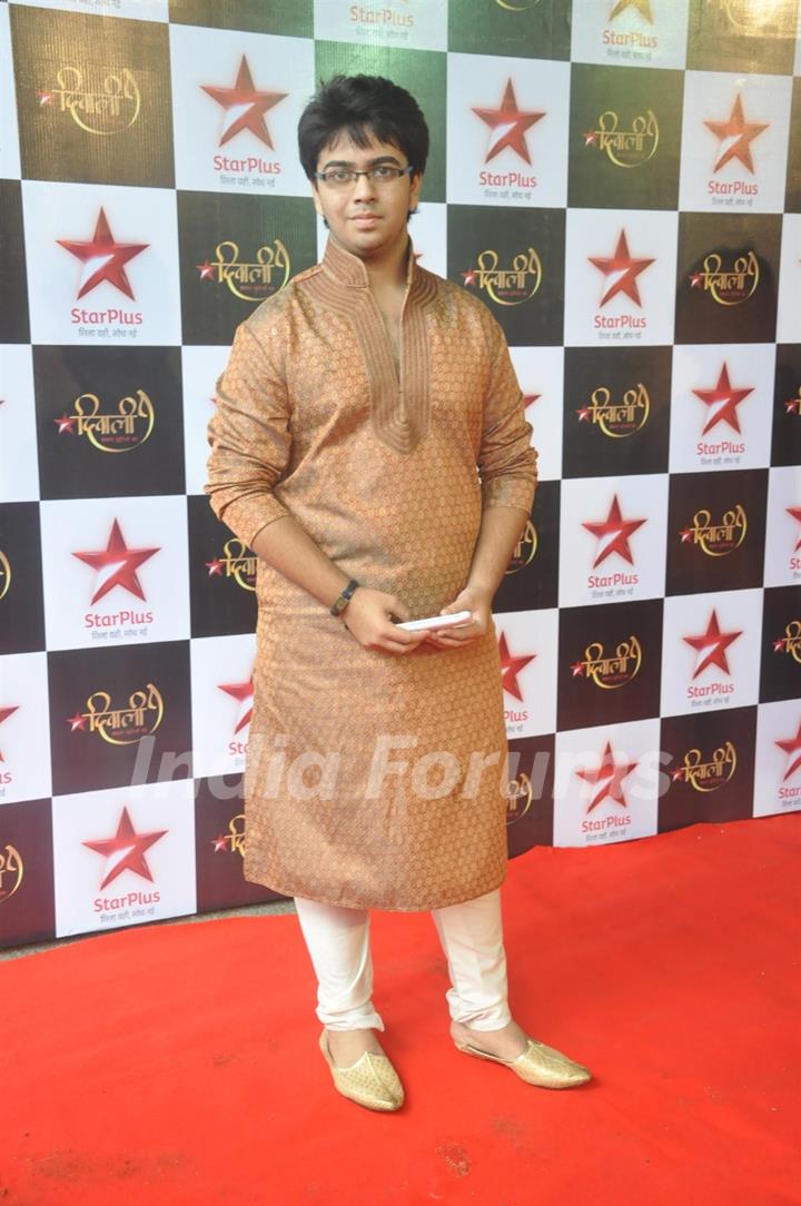 Aman Sharma at the Star Plus Diwali TV show