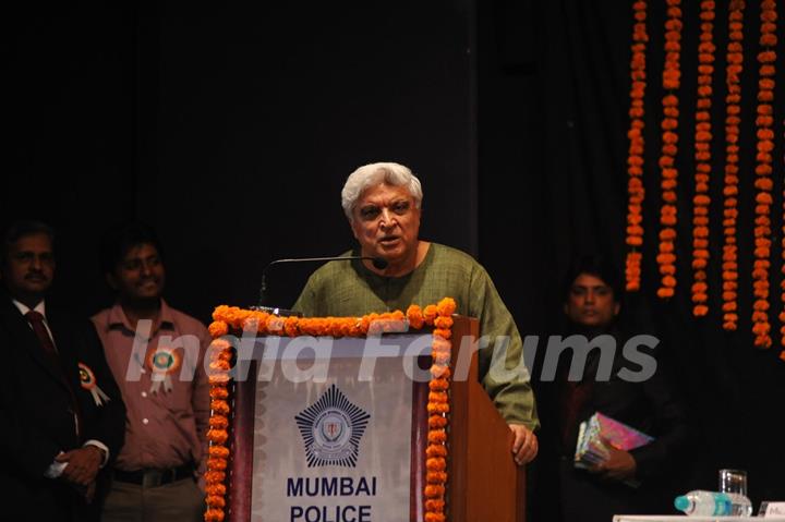 Javed Akhtar at the launch of the book 'Drive Safe Mumbai'