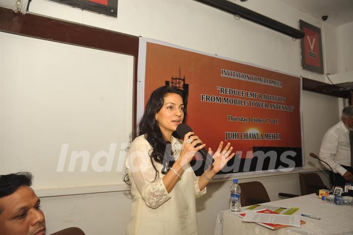 Juhi Chawla addresses press on ill effects of mobile radiation