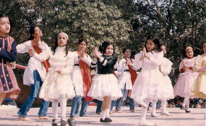Shivshakti Sachdev dancing at a school function