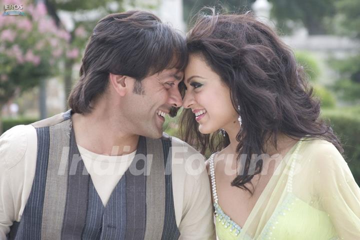 Lovable scene of Bobby and Kangna