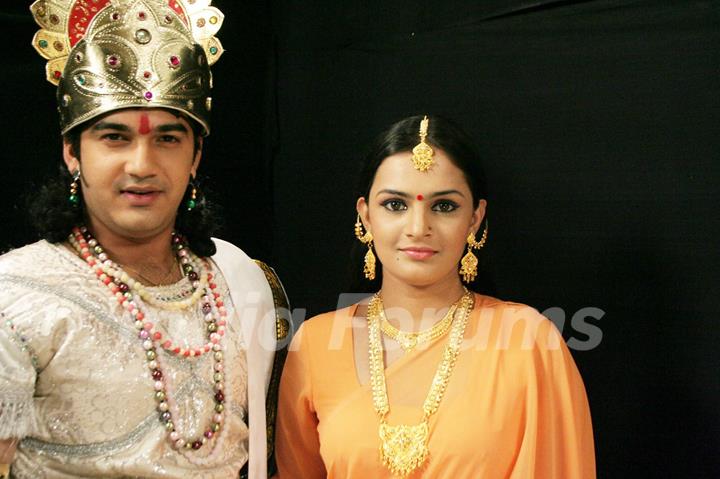 A still image of Mohan and Bhakti