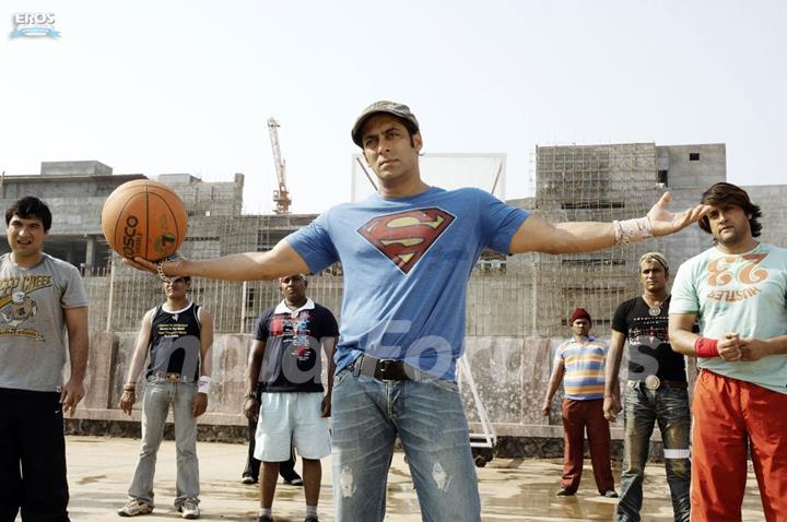 Salman playing basket ball