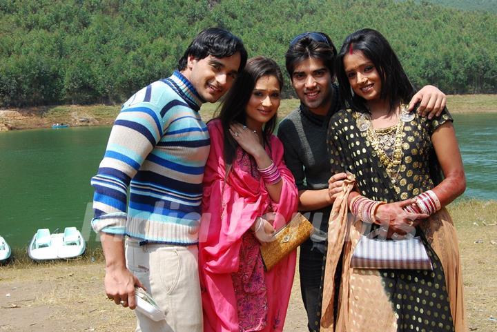 Alekh, Sadhna, Ranvir and Ragini in their honeymoon trip