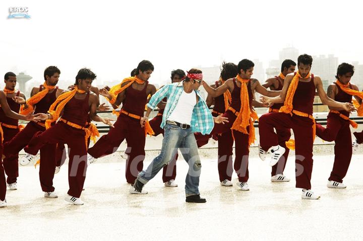 Salman Khan dancing in a song