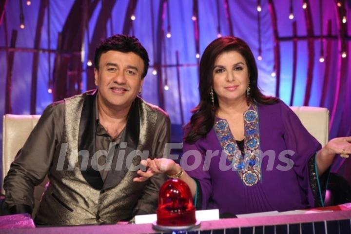 Farah Khan and Anu Malik