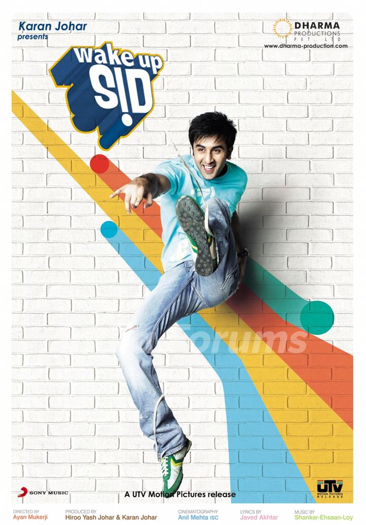 Wake up Sid movie poster with Ranbir Kapoor