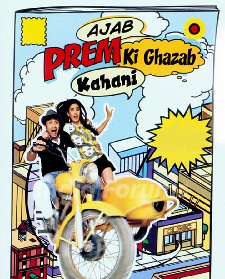 Ajab Prem Ki Ghazab Kahani movie poster with Ranbir and Katrina