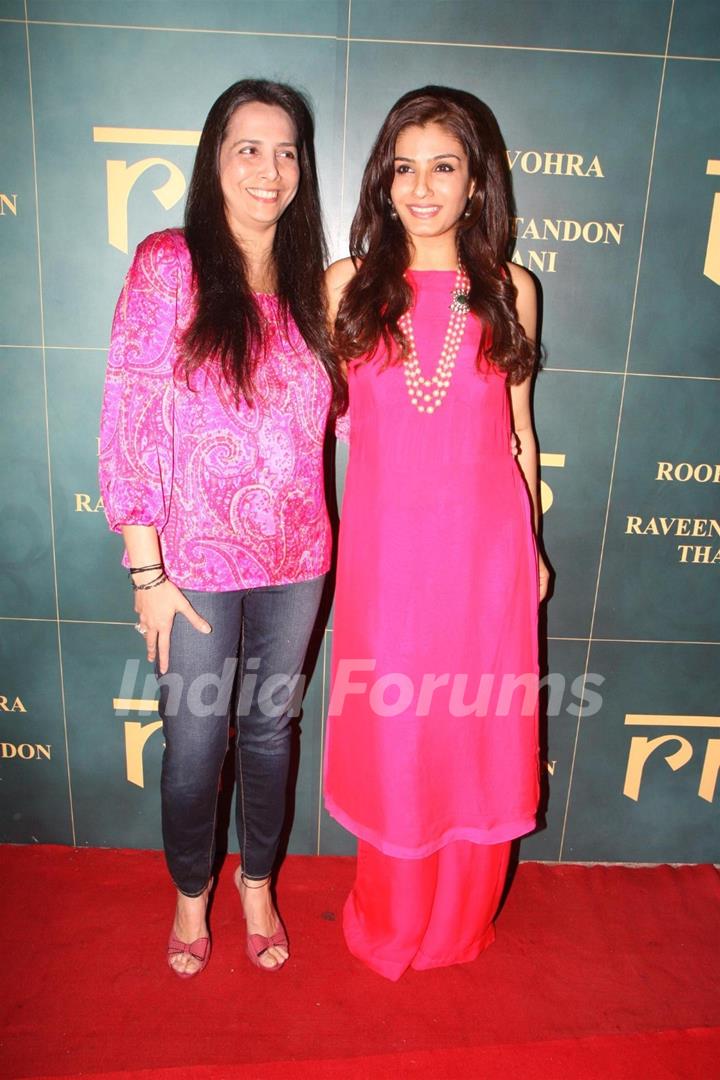 Roopa Vohra and Raveena Tandon at the Launch of new jewellery line, 'RR'