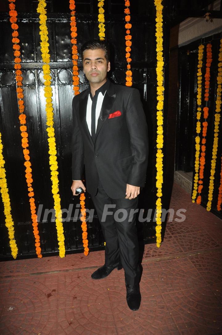 Karan Johar was at Ekta Kapoor's Grand Diwali Party