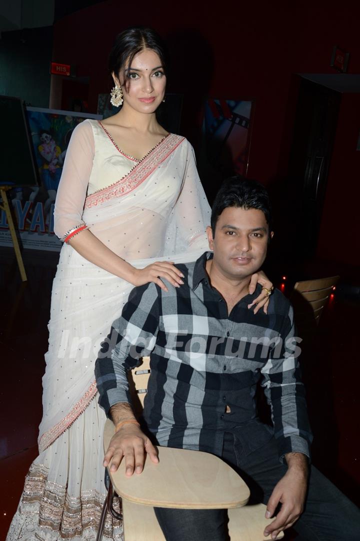 Divya Khosla and Bhushan Kumar at the Yaariyaan trailer launch