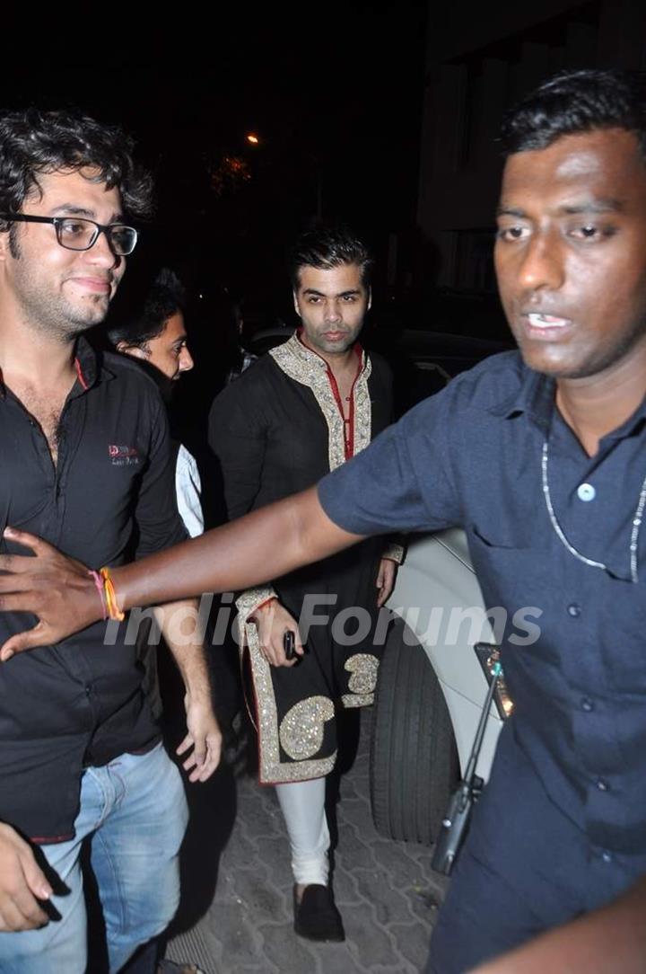 Karan Johar arrives at Aamir Khan's Diwali Bash