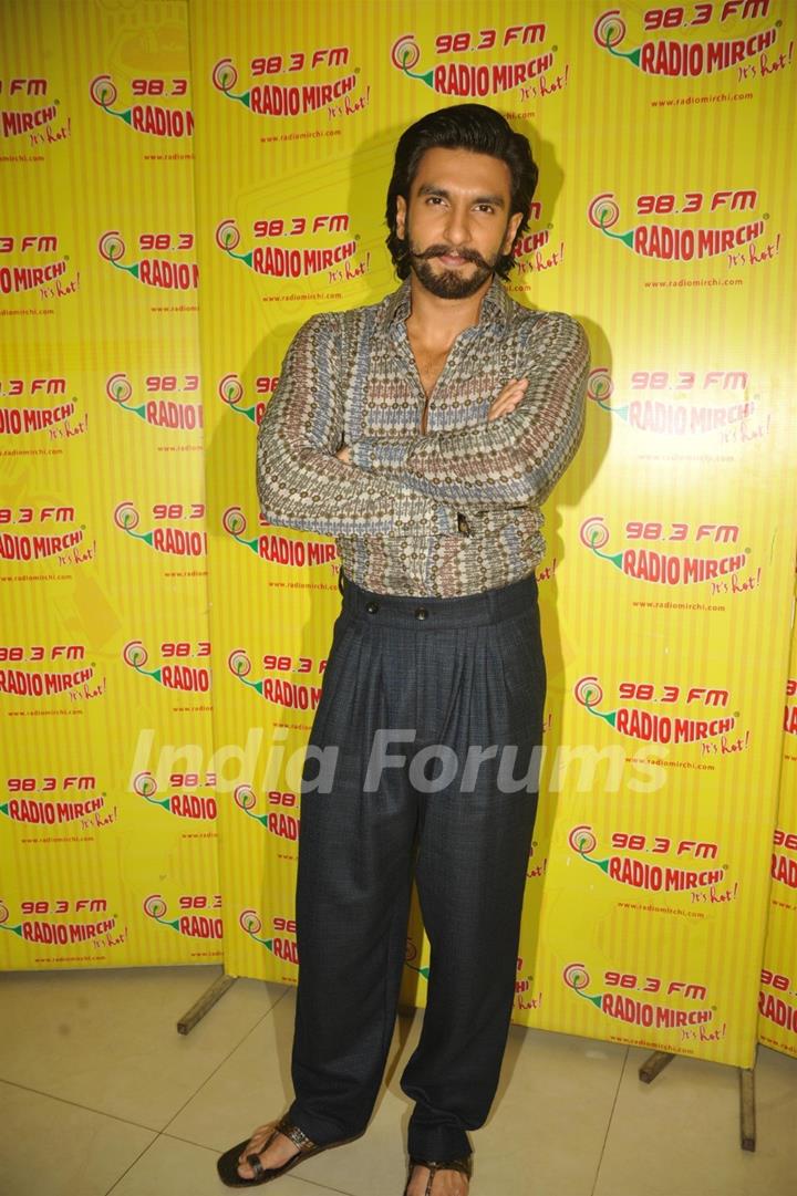 Ranveer Singh at Ram Leela promotions at 98.3 Radio Mirchi