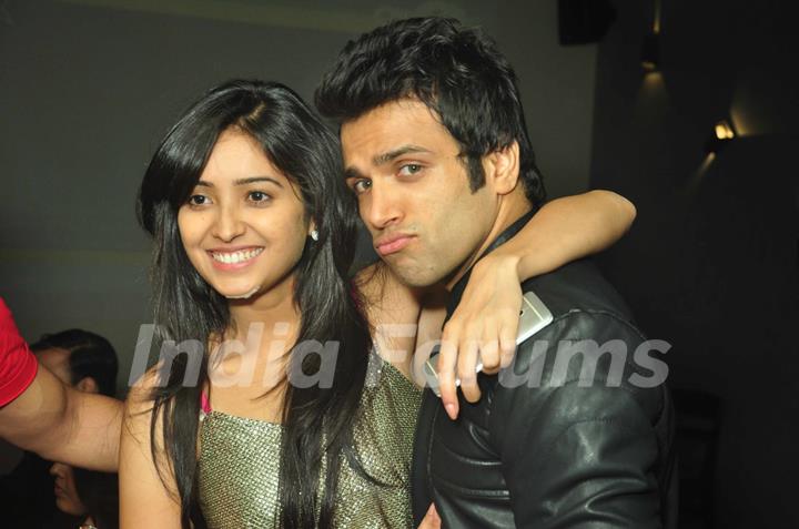 Asha Negi and Rithvik Dhanjani at the Birthday Party