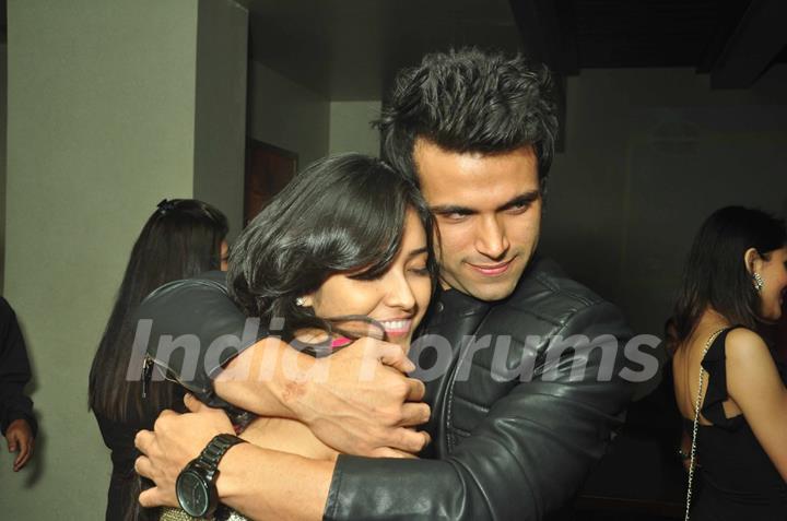 Asha Negi and Rithvik Dhanjani at his Birthday Party