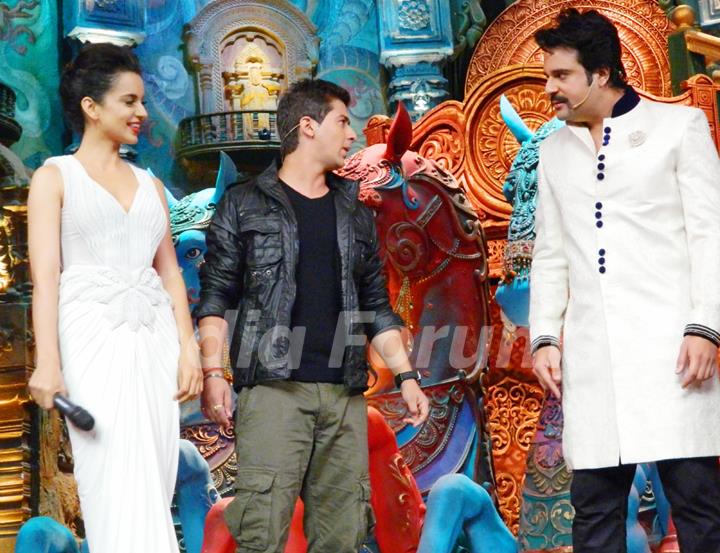 Kangana Ranaut promotes Rajjo on the sets of 'Comedy Circus Ke Mahabali'