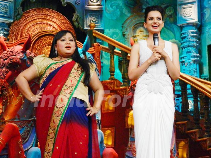 Kangana Ranaut promotes Rajjo on the sets of 'Comedy Circus Ke Mahabali'